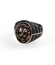 Men's Lion Ring in Sterling Silver