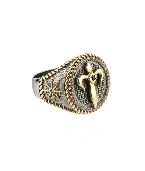 Men's Fleur de Lis Ring in Sterling Silver