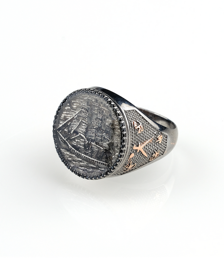 Barboros Hayrettin Pasha Ship Ring in Sterling Silver