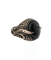 Men's Black Onyx Sterling Silver Ring