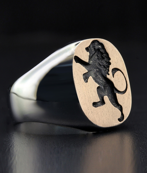 Lion Wax Seal Signet Ring