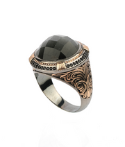 Men's Cat Eye Ring in Sterling Silver