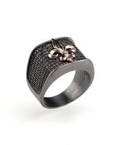 Men's Sterling Silver Fleur de Lis Ring