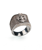 Double Head Eagle Ring in Sterling Silver