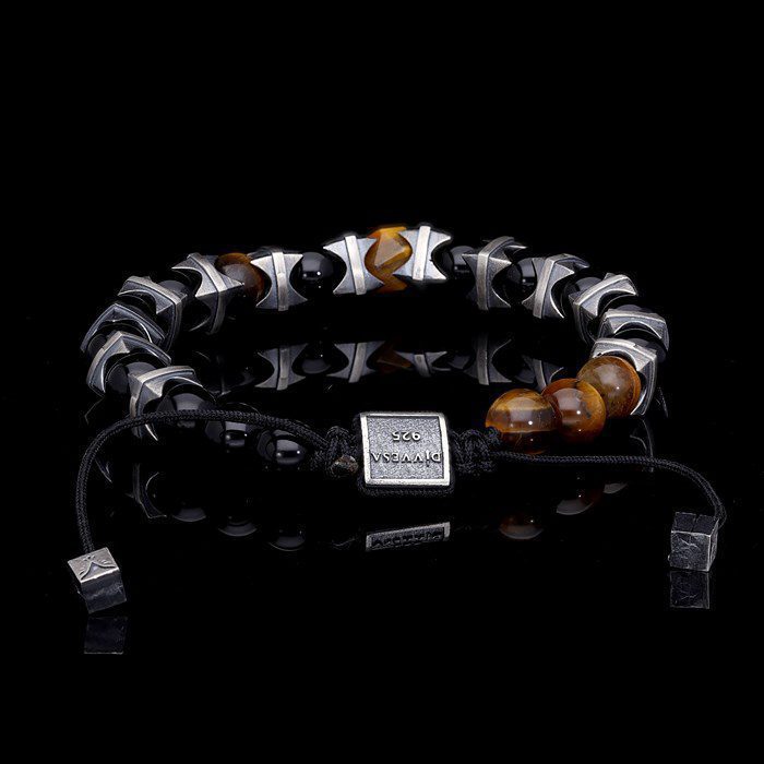 Men’s Sterling Silver Bead Bracelet