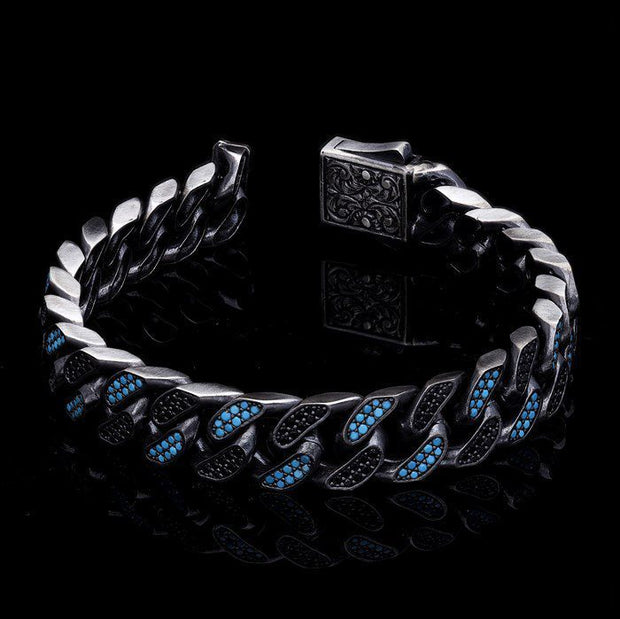 Men’s Sterling Silver Curb Chain Bracelet