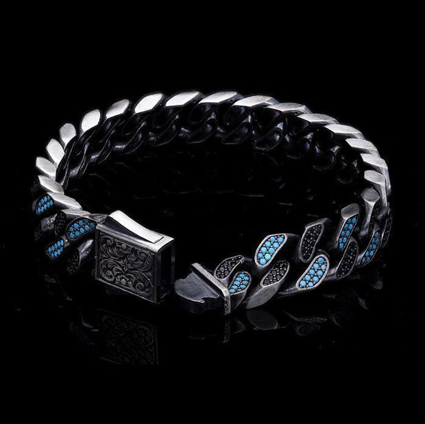 Men’s Sterling Silver Curb Chain Bracelet