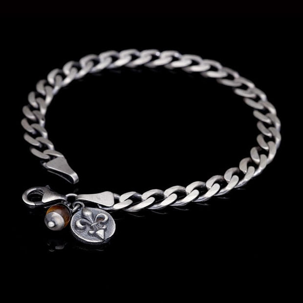 Men’s Sterling Silver Cuban Chain Bracelet