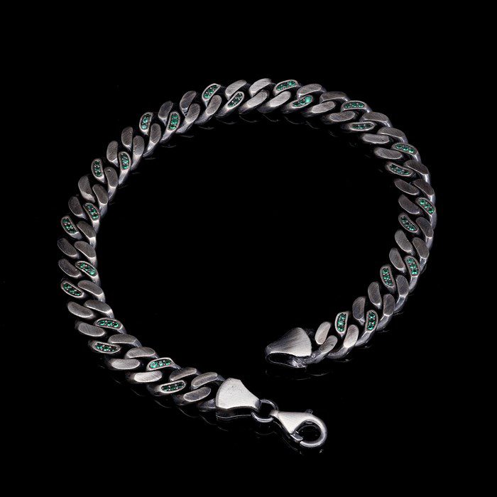 Men’s Sterling Silver Sterling Cuban Chain Bracelet