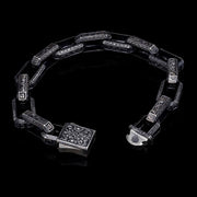Men’s Sterling Silver Chain Link Bold Bracelet Patterned