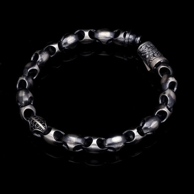 Men’s Sterling Silver Oval Chain Bracelet