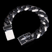 Men’s Sterling Silver Fleur De Lis Gourmet Bracelet