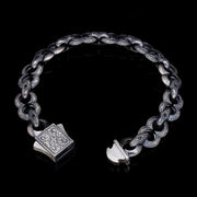 Men’s Sterling Silver Patterned Bracelet