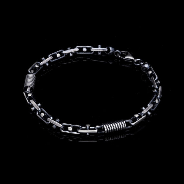 Men’s Sterling Silver Aging Bracelet