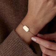 14k Gold Plate Wristband, 14k Solid Gold Bracelet, Gold Bracelet for women, Solid Gold Bracelet