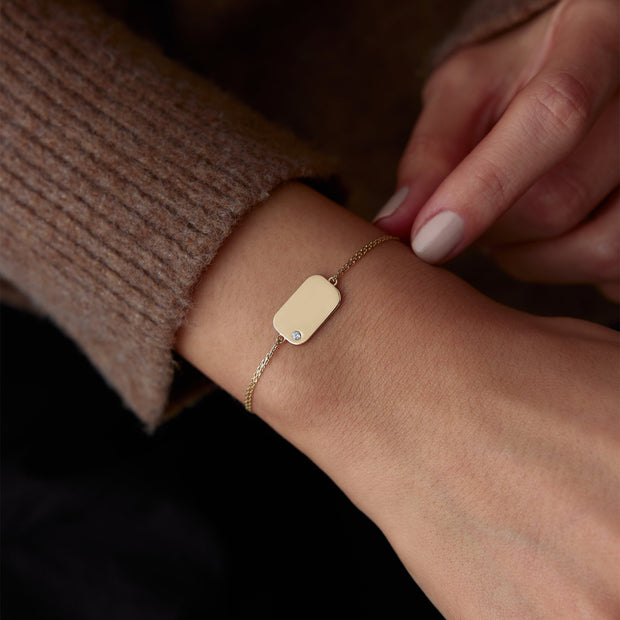 14k Gold Plate Wristband, 14k Solid Gold Bracelet, Gold Bracelet for women, Solid Gold Bracelet