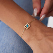 14k Gold Inscription Wristband, 14k Solid Gold Bracelet, Gold Bracelet for women, Solid Gold Bracelet