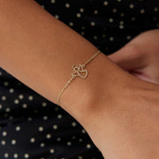 14k Gold Angel Bracelet, 14k Solid Gold Bracelet, Gold Bracelet for women, Solid Gold Bracelet