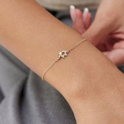 14k Gold Elephant Bracelet, 14k Solid Gold Bracelet, Gold Bracelet for women, Solid Gold Bracelet