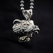 Sterling Silver Bearman Necklace