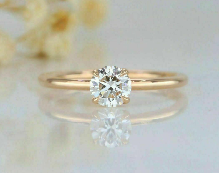 diamond ring, 0.90 ct. diamond ring, 0.90 ct. round diamond solitaire ring