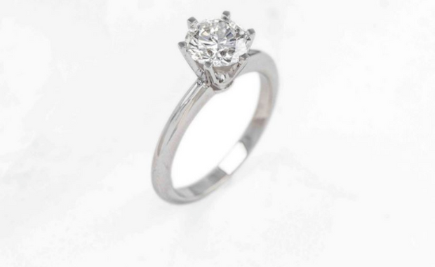 diamond ring, 1.61 ct. diamond ring, 1.61 ct. round diamond solitaire ring