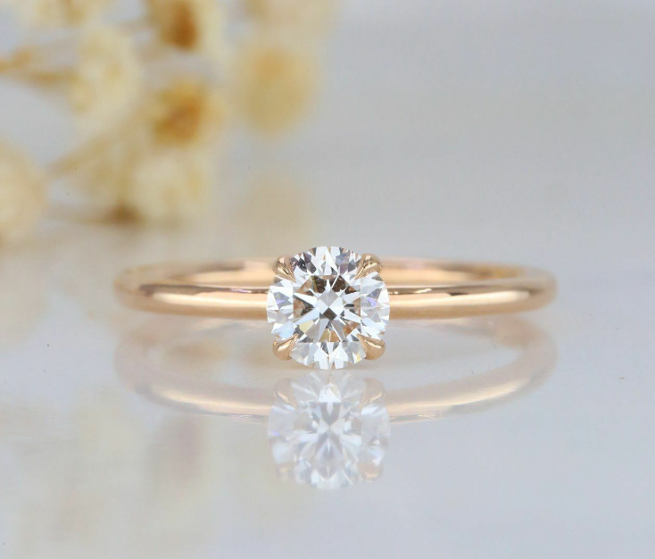 diamond ring, 1.00 ct. round diamond solitaire ring, 1.00 ct. diamond ring
