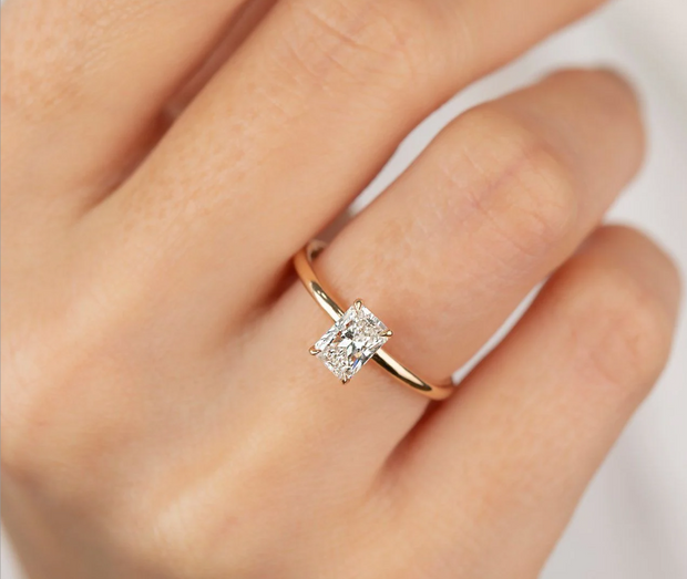 diamond ring, 0.71 ct. diamond ring, 0.71 ct. radiant diamond solitaire ring