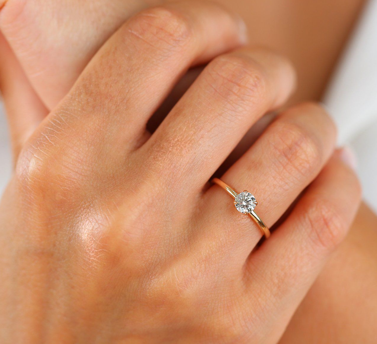 diamond ring, 0.53 ct. diamond ring, 0.53 ct. diamond solitaire ring