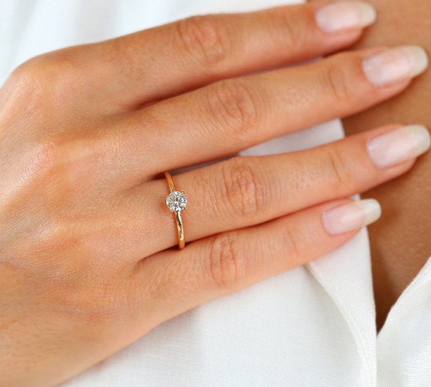 diamond ring, 0.53 ct. diamond ring, 0.53 ct. diamond solitaire ring