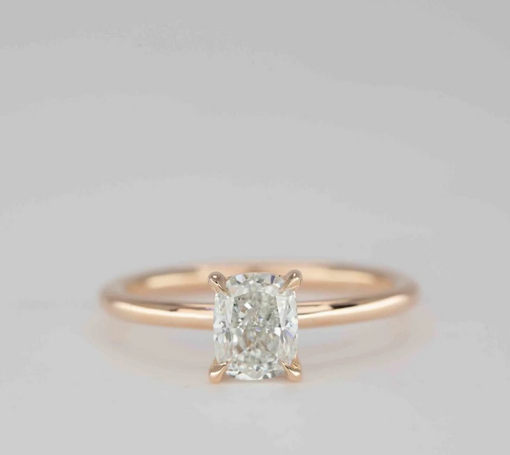 diamond ring, 1.02 ct. diamond ring, 1.02 ct. cushion diamond solitaire ring