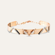 Feronia 0.46ct Baguette Cut Diamond Rose Gold Bracelet,diamond bracelet, 0.46ct diamond bracelet