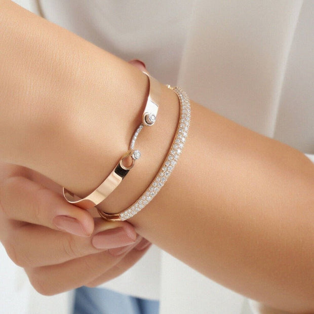 Hera 0.14ct Diamond Stone Rose Gold Bracelet,diamond bracelet, 0.14ct diamond bracelet