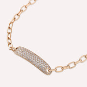 4.00ct Diamond Stone Rose Gold Bracelet/Chooker,diamond bracelet, 4.00ct diamond bracelet