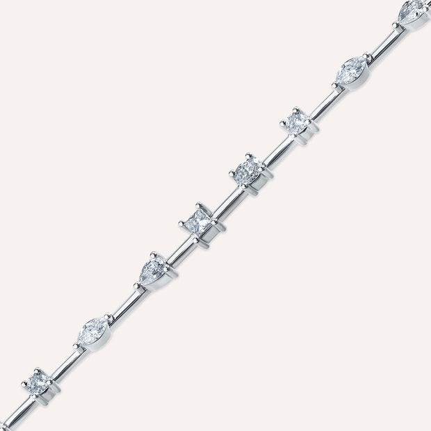 Adele 2.02ct Diamond Stone White Gold Bracelet,diamond bracelet, 2.02ct diamond bracelet