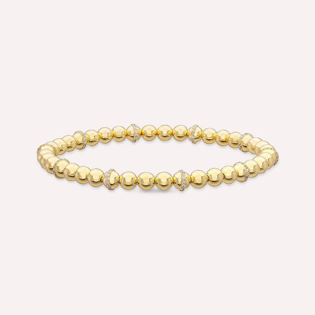 Lulu 0.74ct Diamond Stone Yellow Gold Bracelet,diamond bracelet, 0.74ct diamond bracelet