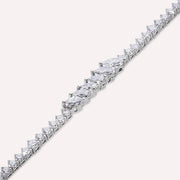 Celeste 3.27ct White Gold Tennis Bracelet with Marquise Cut Diamond Stone,diamond bracelet, 3.27ct diamond bracelet