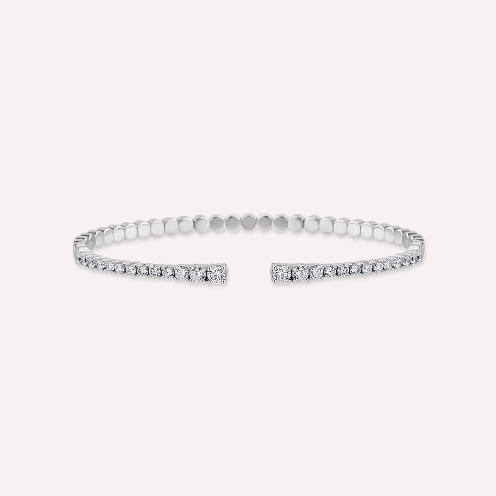 1.33ct Diamond Stone White Gold Bracelet,diamond bracelet, 1.33ct diamond bracelet
