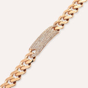 1.45ct Diamond Stone Rose Gold Tag,diamond bracelet, 1.45ct diamond bracelet