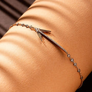 Levy 0.45ct Diamond and Diamond Stone Rose Gold Bracelet,diamond bracelet, 0.45ct diamond bracelet