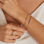 Bloom Diamond Stone Rose Gold Bracelet,diamond bracelet