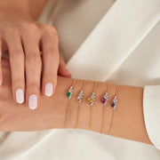 0.29ct Diamond Stone Rose Gold Bracelet,diamond bracelet, 0.29ct diamond bracelet