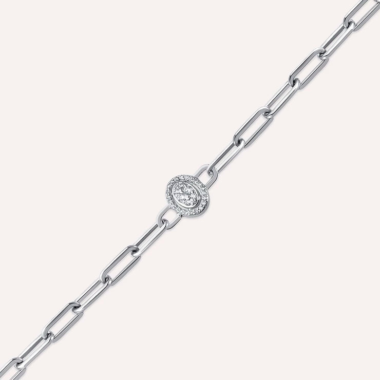 Jesse 0.17ct Diamond Stone White Gold Bracelet,diamond bracelet, 0.17ct diamond bracelet