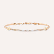 0.39ct Diamond Stone Rose Gold Bracelet,diamond bracelet, 0.39ct diamond bracelet