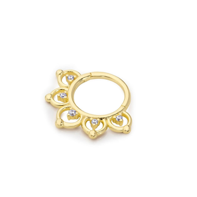 Bisou Sage Helix Piercing Front 14K