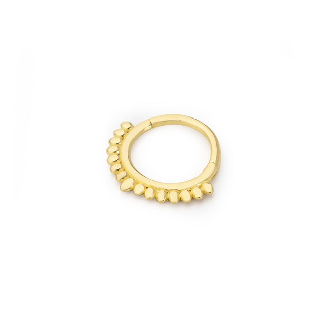 14k Gold Mini Ball Inline Helix Piercing