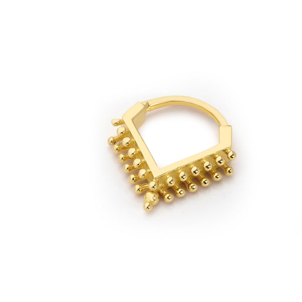 14k Gold Escaping Mini Balls Helix Piercing