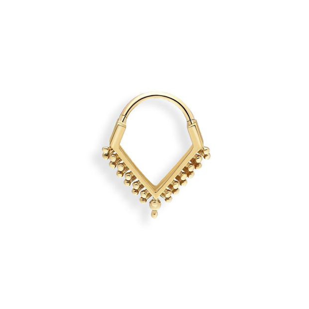 14k Gold Escaping Mini Balls Helix Piercing