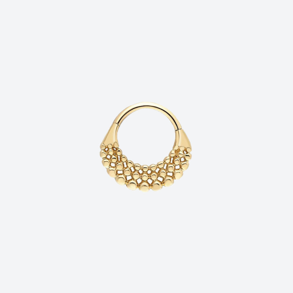 14k Gold Bubbles Helix Piercing