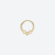 14k Gold Honeycomb Helix Piercing